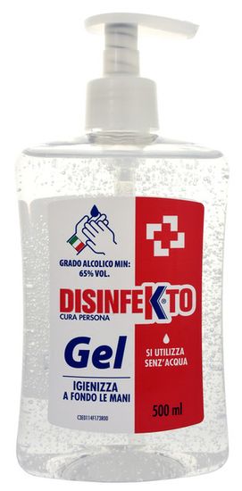 Disinfekto Gel na ruce s obsahem alkoholu 500 ml s pumpičkou