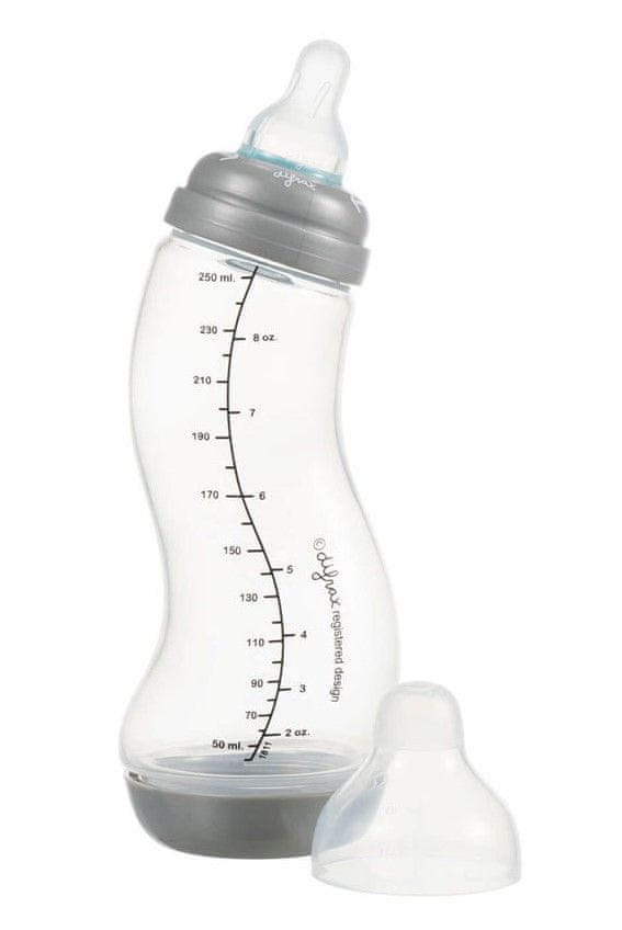Levně Difrax Nastavitelná kojenecká S-láhev 1-2-3 Natural 250ml