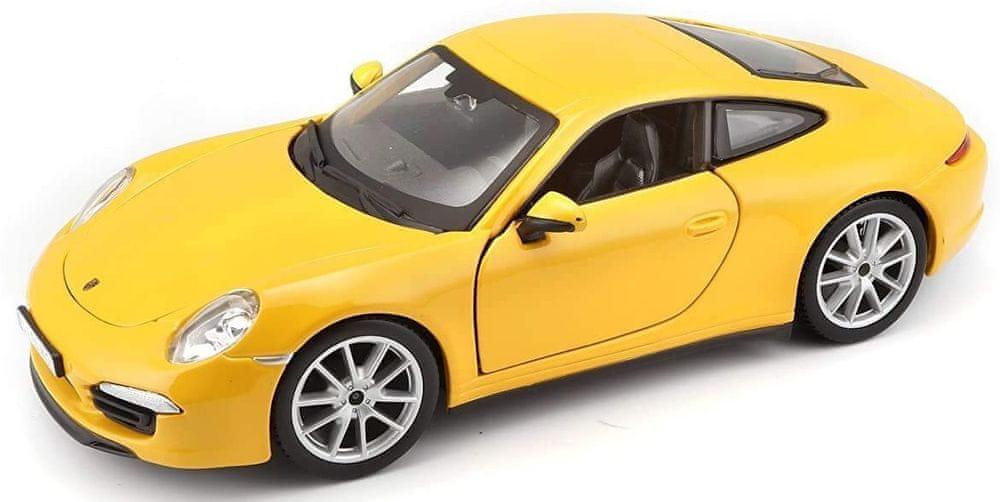 BBurago 1:24 Plus Porsche 911 Carrera S žlutá