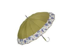 Cachemir Floral dámský holový deštník Barva: Olivová