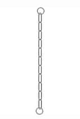 Obojek kovový stahovák dlouhá oka 1-řadý 55cm