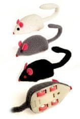 Karlie Hračka kočka Myš super rychlá natahovací plyš