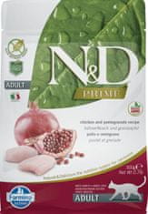 N&D PRIME Cat GRAIN FREE Adult Chicken & Pomegranate 0,3 kg