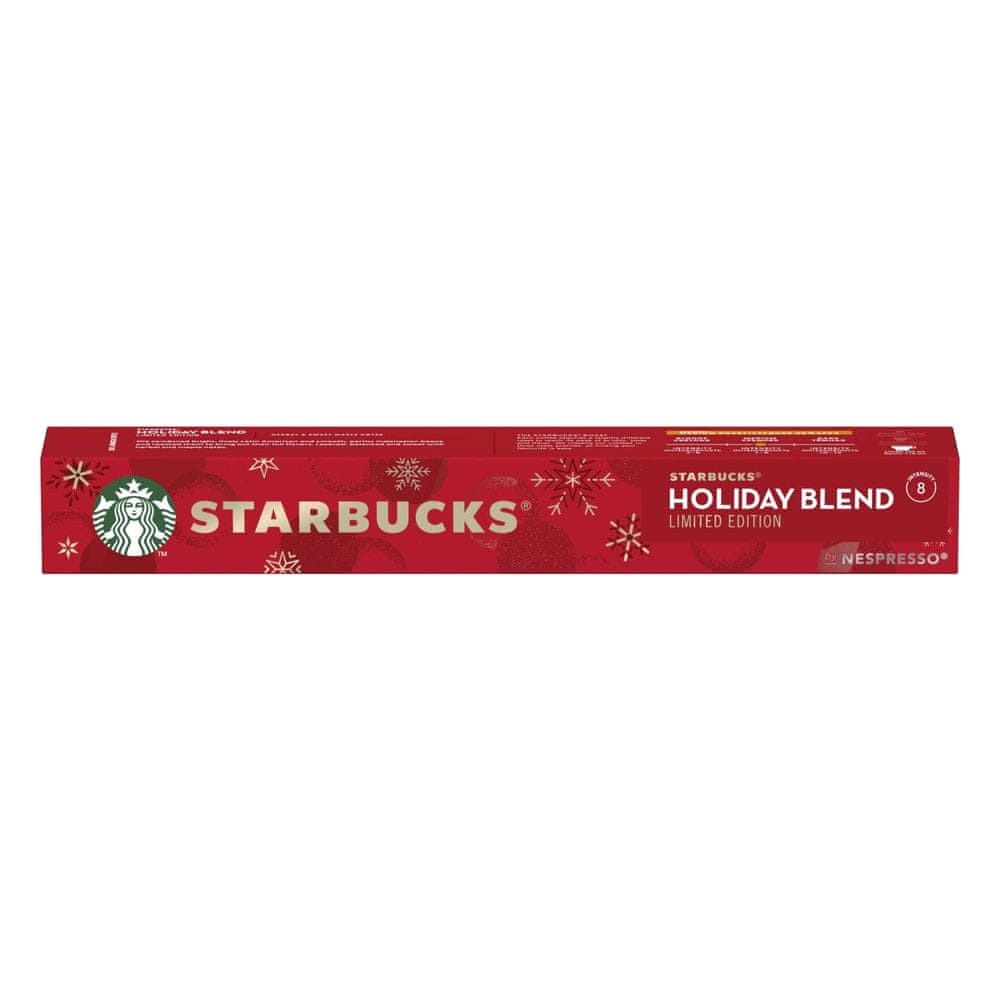 Starbucks Holiday Blend by NESPRESSO limitovaná edice, kávové kapsle, v balení 10 kapslí