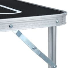 Vidaxl Skládací stůl na beer pong s kelímky a míčky 240 cm