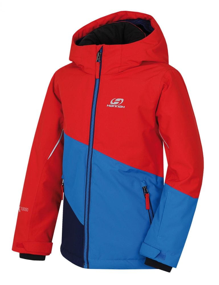 Hannah dětská lyžařská bunda KIGALI JR 128 červená - zánovní