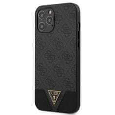 Guess Guess 4G Triangle Zadní Kryt pro iPhone 12 Pro Max 6.7 Grey 