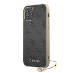 Guess Guess 4G Charms Zadní Kryt pro iPhone 12/12 Pro 6.1 Grey