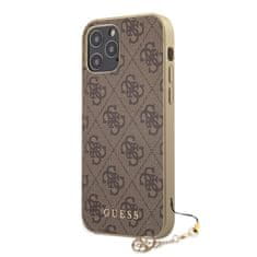 Guess Guess 4G Charms Zadní Kryt pro iPhone 12/12 Pro 6.1 Brown