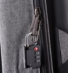 Rock Bezpečnostní TSA kódový zámek na zavazadla ROCK TA-0006 - stříbrná