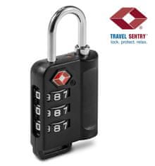 Rock Bezpečnostní TSA kódový zámek na zavazadla ROCK TA-0006 - stříbrná
