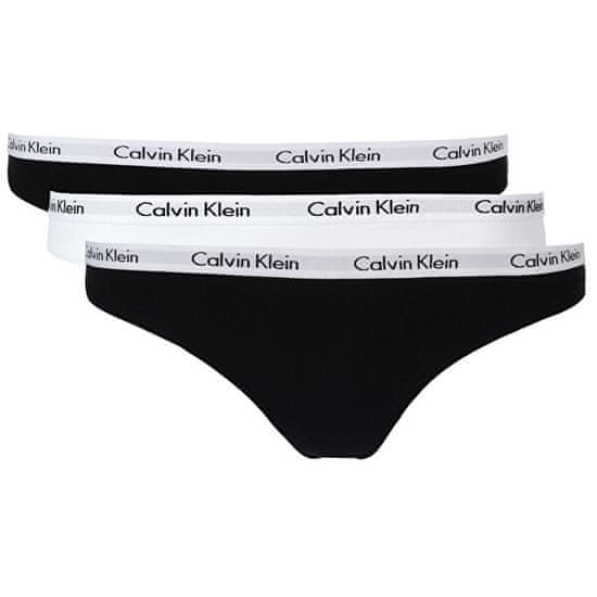 Calvin Klein 3 PACK - dámské kalhotky Bikini QD3588E-WZB