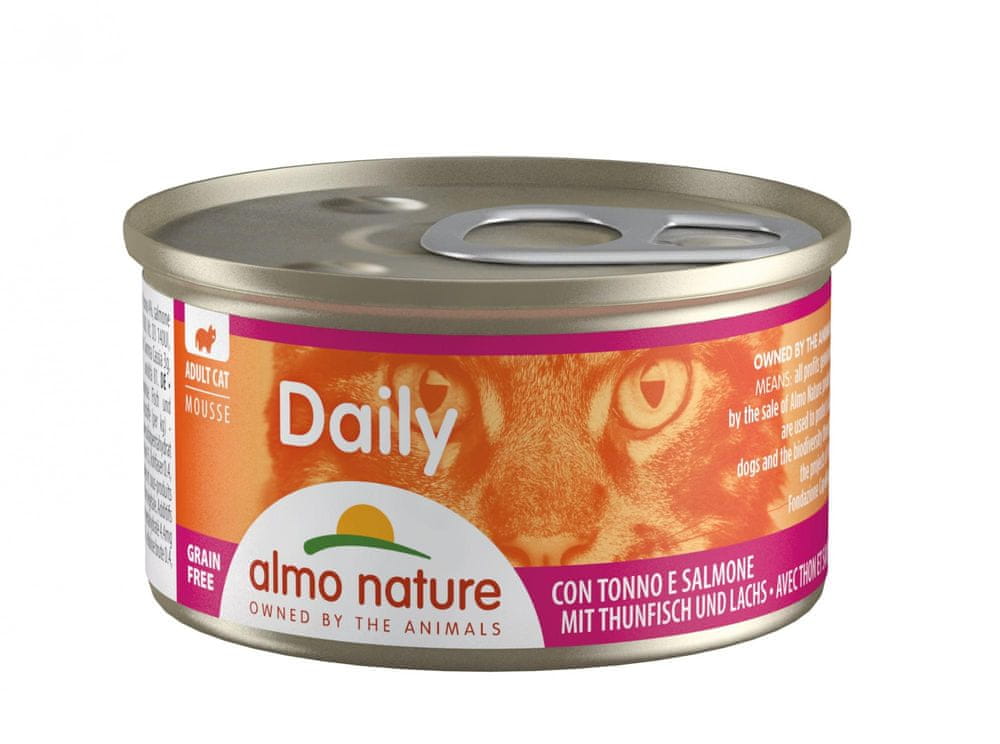 Levně Almo Nature Daily Pěna s tuňákem a lososem 24x85 g