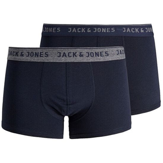 Jack&Jones 2 PACK - pánské boxerky JACVINCENT 12138239 Navy Blazer