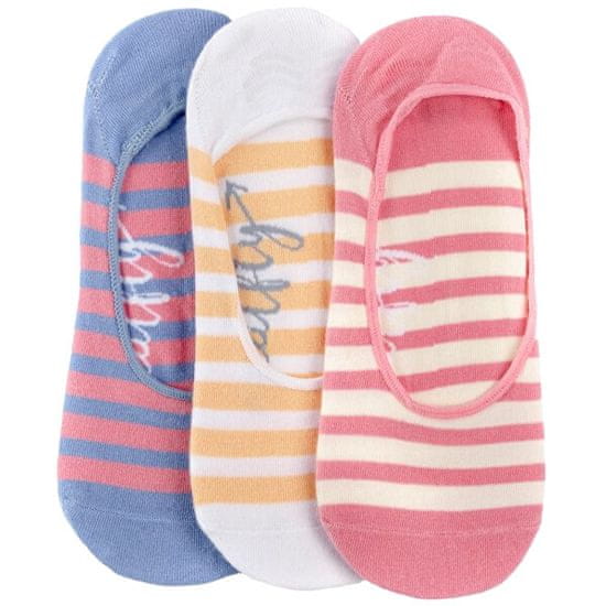 MEATFLY 3 PACK - dámské ponožky Low socks S19 D/Big Stripes