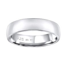 Silvego Snubní stříbrný prsten Poesia pro muže i ženy QRG4104M (Obvod 67 mm)
