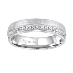 Silvego Snubní stříbrný prsten Paradise pro ženy QRGN23W (Obvod 52 mm)
