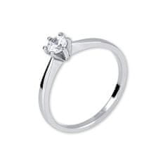 Brilio Silver Stříbrný zásnubní prsten 426 001 00501 04 (Obvod 53 mm)