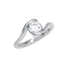 Brilio Silver Stříbrný zásnubní prsten 426 001 00422 04 (Obvod 51 mm)