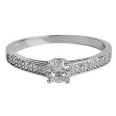 Brilio Dámský prsten s krystalem 226 001 01017 07 (Obvod 54 mm)