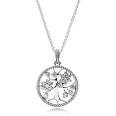 Pandora Stříbrný náhrdelník Rodokmen 390384CZ-80 (řetízek, přívěsek)