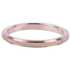 Troli Bronzový ocelový třpytivý prsten (Obvod 52 mm)
