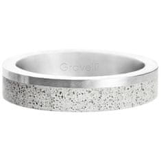 Gravelli Betonový prsten Edge Slim ocelová/šedá GJRUSSG021 (Obvod 60 mm)