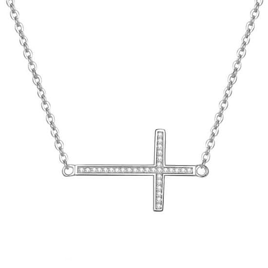 Beneto Stříbrný náhrdelník s křížkem AGS196/47