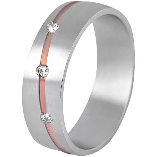 Beneto Dámský bicolor prsten z oceli SPD07