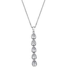 Hot Diamonds Stylový náhrdelník s třpytivým přívěskem Emozioni Acqua Amore EP039