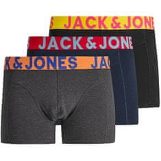 Jack&Jones 3 PACK - pánské boxerky JACCRAZY 12151349 Black (Velikost XL)
