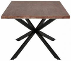Danish Style Jídelní stůl Adrie, 200 cm, tmavě hnědá