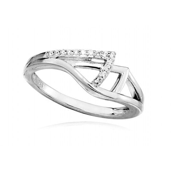 Silver Cat Stříbrný prsten s čirými zirkony SC370