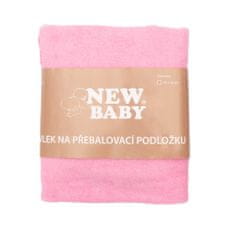 NEW BABY Návlek na přebalovací podložku 50x70 růžový
