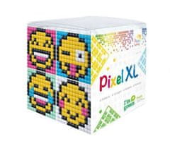Pixelhobby Mozaika pixel xl s pevnou deskou 6x6cm (4ks) smajlíci