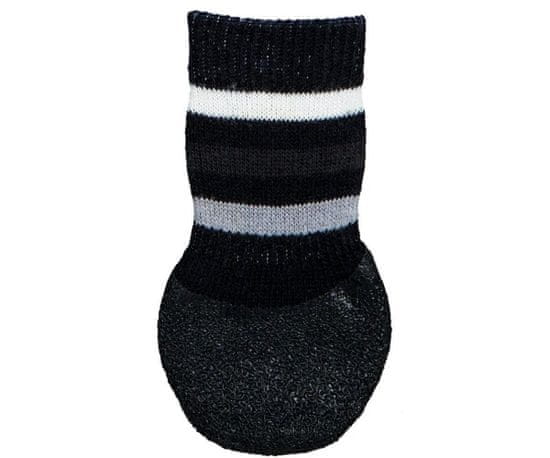 Trixie Protiskluzové ponožky černé l-xl