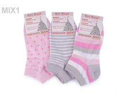 Kraftika 3pár (vel. 35-38) mix č. 1 dámské bavlněné ponožky