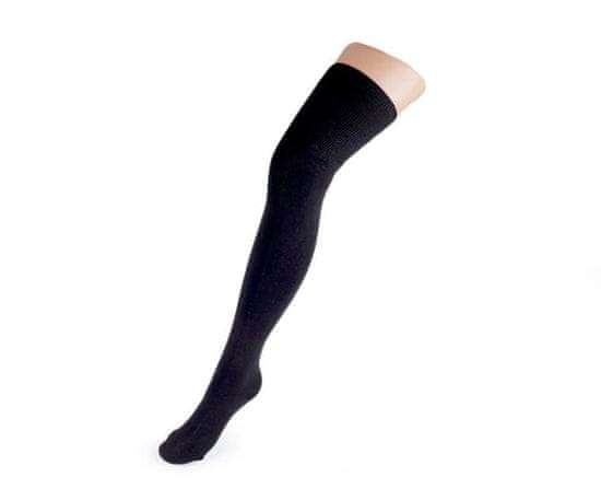 Kraftika 1pár černá dámské bavlněné nadkolenky, ponožky