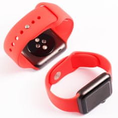 SAMURRAI silikonový řemínek na Apple Watch - červený - 42 / 44 mm