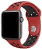 sportovní řemínek na Apple Watch - červený / černý - 38 / 40 mm