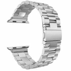 SAMURRAI luxusní ocelový řemínek pro Apple Watch - stříbrný - 42 / 44 mm