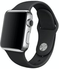 SAMURRAI silikonový řemínek na Apple Watch - černý - 42 / 44 mm