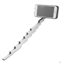 Daklos Selfie ochranný kryt / obal na iPhone 6 6S Plus - skládací selfie tyčka + ZDARMA dálkové ovládání fotek - Bílá