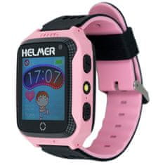 Chytré dotykové hodinky s GPS lokátorem a fotoaparátem - LK 707 růžové