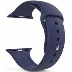 4wrist Silikonový řemínek pro Apple Watch - Tmavě modrý 42/44/45/49 mm - S/M