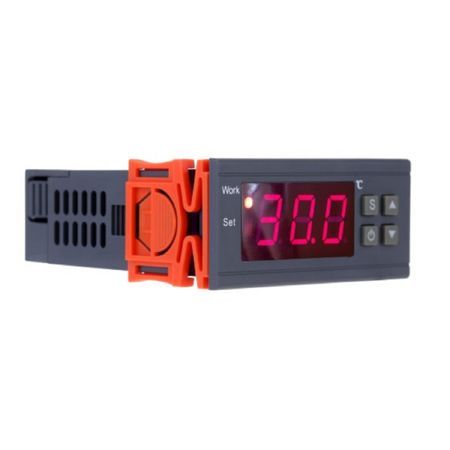 Digitální elektronický termostat se 2 relé 10 A, 220 V, externí čidlo, topení, chlazení