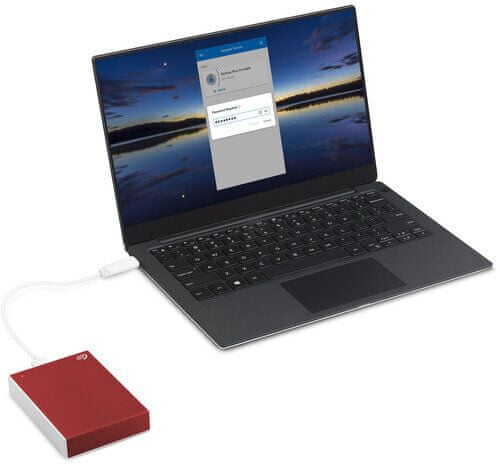 HDD Seagate One Touch Portable 4TB, červená (STKC4000403) USB 3.0 šifrovanie heslo