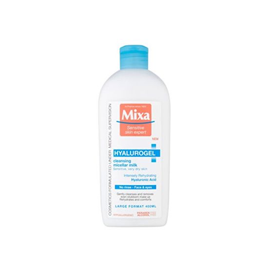Mixa Micelární mléko na citlivou suchou pleť Hyalurogel (Cleansing Micellar Milk) 400 ml
