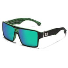 KDEAM Williston 3 sluneční brýle, Black & Green / Green