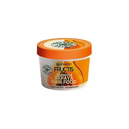 Garnier Obnovující maska na poškozené vlasy Fructis (Papaya Hair Food) 390 ml